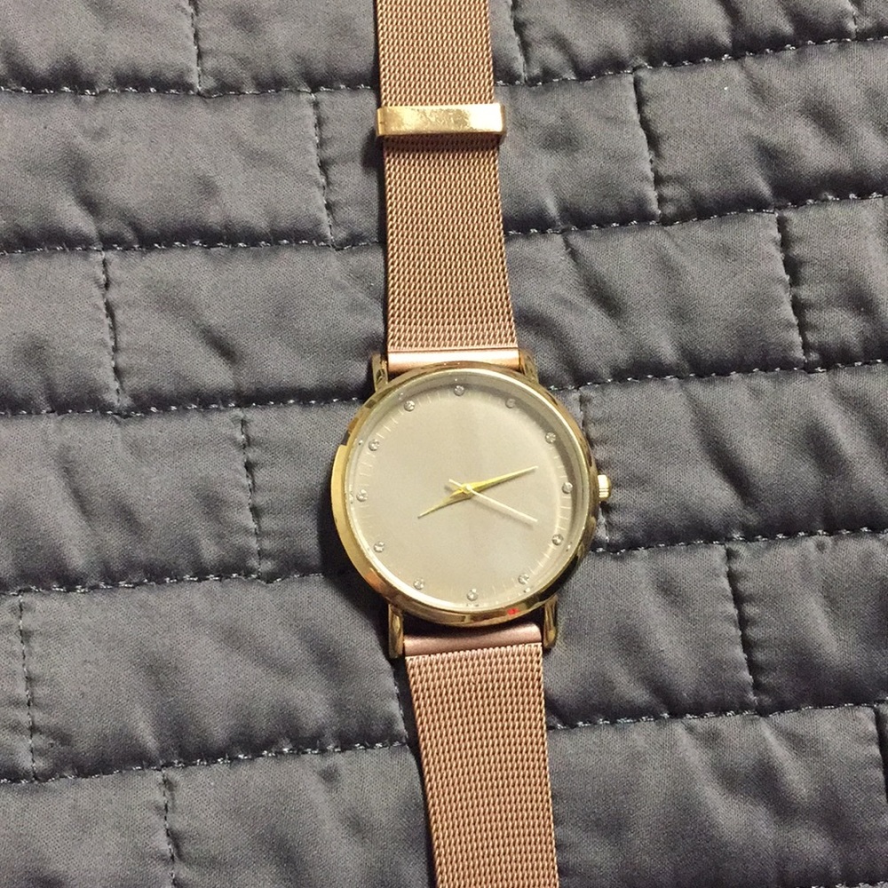 Rose gold watch